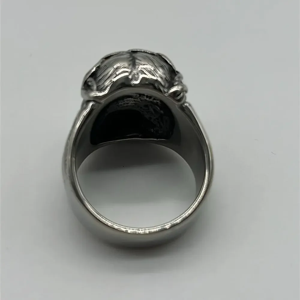 Handmade Religious Men's Ring Stainless Steel Size 12 NWT